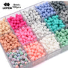 Lofca 9mm 100pcs Silicone Teething Beads Teether Baby Nursing