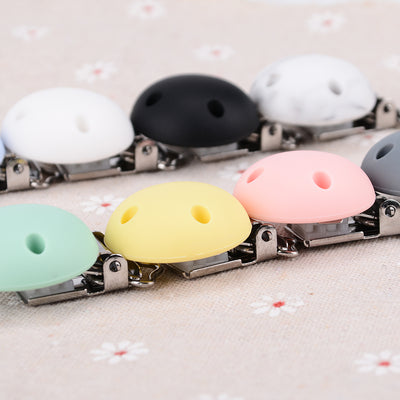 Silicone Clips Round Shaped Baby Pacifier Round Clips