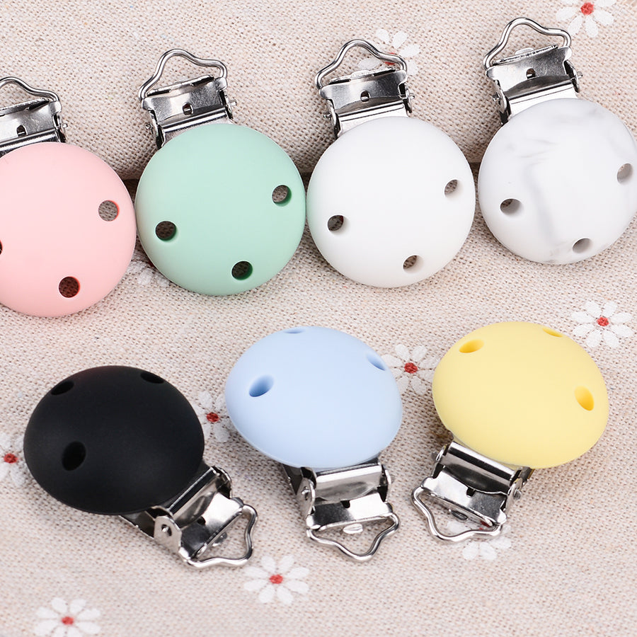 Silicone Clips Round Shaped Baby Pacifier Round Clips