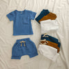 Organic Cotton Baby Clothes Set Summer Casual Tops Shorts For Boys Girls