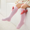 Winter Autumn Baby Girls Christmas Socks Bowknot Kids Knee