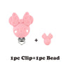 Silicone Teether Beads Clips Food Grade Cartoon Animals