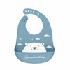 Waterproof Soft Baby Silicone Bibs Cute Cartoon Printed Kids