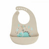 Waterproof Soft Baby Silicone Bibs Cute Cartoon Printed Kids