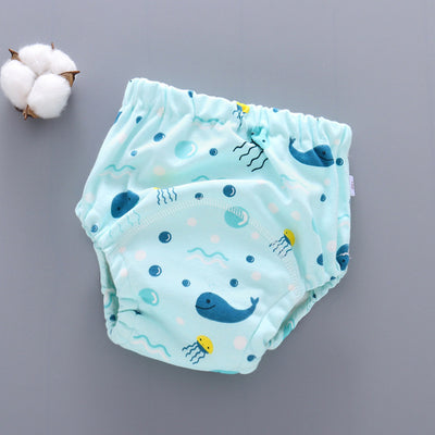 6 Layer Waterproof Reusable Cotton Baby Training Pants